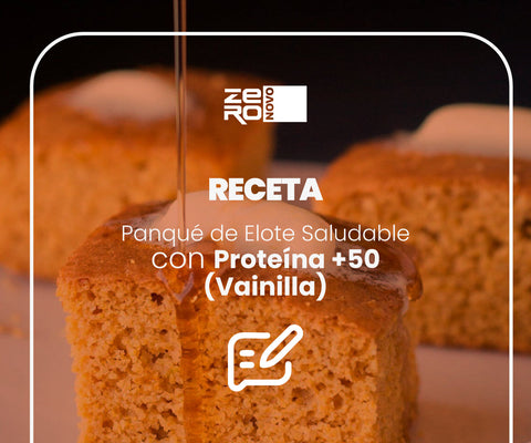 Panqué de Elote Saludable con Proteína +50 (Vainilla) 🌽🍞