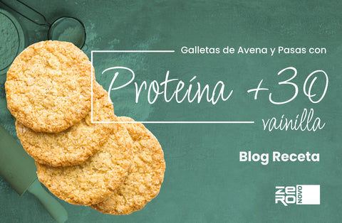 Galletas de Avena y Pasas con Proteína +30 (Vainilla)
