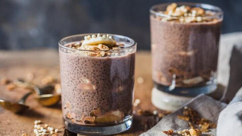 Pudding de Chía y Cacao con Proteína +30 (Chocolate) 🍫✨