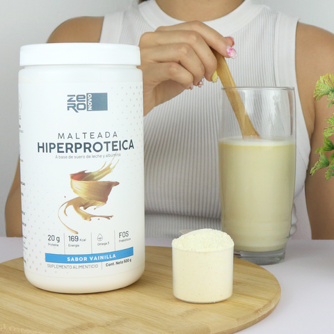 Malteada Hiperproteíca sabor Vainilla 500g